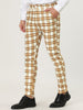 Smart Casual Color Block Bottom Plaid Dress Pants