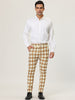 Smart Casual Color Block Bottom Plaid Dress Pants