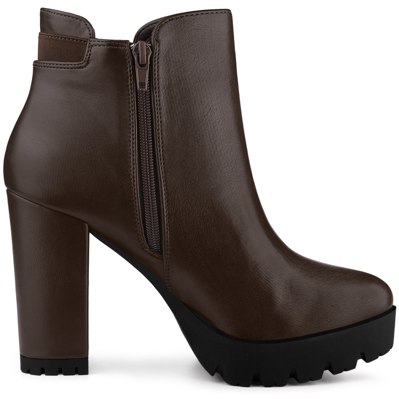 Bublédon Perphy Women's Platform Chunky High Heels Chelsea Boots