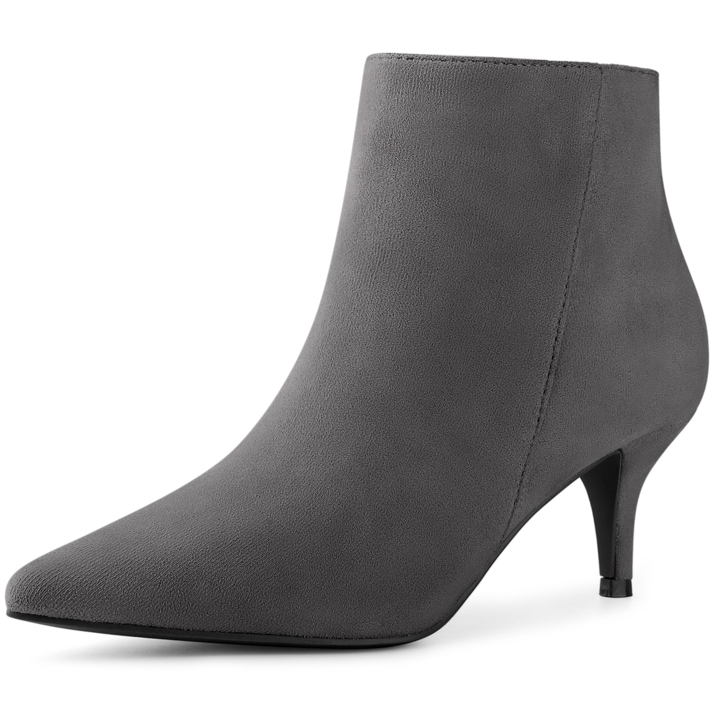 Bublédon Perphy Women's Pointed Toe Side Zip Stiletto Heels Ankle Boots