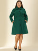 Polyester H Line Winter Single Breasted Coat Jacket
