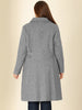 Polyester H Line Winter Single Breasted Coat Jacket