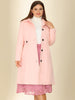 Polyester H Line Winter Single Breasted Coat Jacket