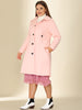 Polyester H Line Winter Single Breasted Coat Jacket