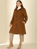 Polyester H Line Winter Single Breasted Coat Jacket