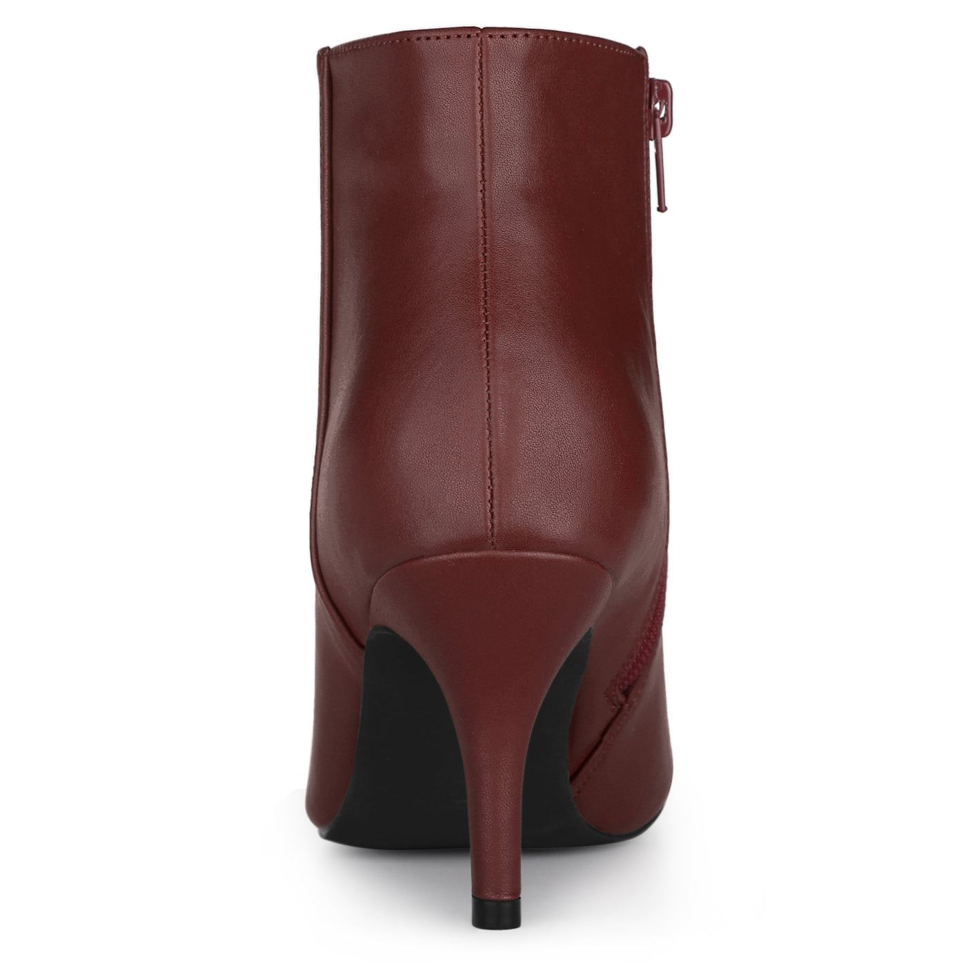 Bublédon Perphy Women's Side Zipper Pointed Toe Stiletto Heel Ankle Boots