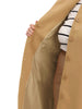 Plus Size Coats Peter Pan Collar Single Breasted Long Coat