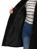 Plus Size Coats Peter Pan Collar Single Breasted Long Coat