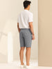 Casual Summer Striped Flat Front Chino Shorts