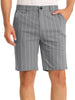 Casual Summer Striped Flat Front Chino Shorts