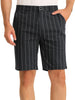Casual Summer Striped Flat Front Chino Shorts