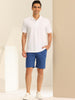Casual Summer Striped Flat Front Chino Shorts