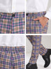 Formal Check Business Trousers Plaid Dress Pants