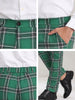 Formal Check Business Trousers Plaid Dress Pants