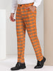 Formal Check Business Trousers Plaid Dress Pants