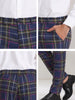 Formal Check Business Trousers Plaid Dress Pants