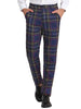 Formal Check Business Trousers Plaid Dress Pants