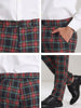 Formal Check Business Trousers Plaid Dress Pants