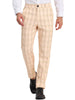 Formal Check Business Trousers Plaid Dress Pants