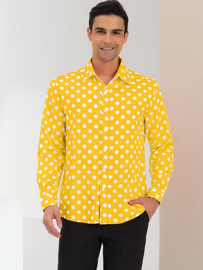 Cotton Regular Fit Coin Dot Button Up Shirt