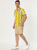 Summer Colorful Striped Short Sleeve Button Shirt