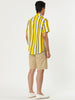 Summer Colorful Striped Short Sleeve Button Shirt