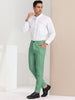 Flat Front Plaid Print Business Checked Dress Pants