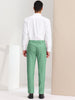 Flat Front Plaid Print Business Checked Dress Pants