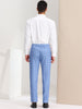 Flat Front Plaid Print Business Checked Dress Pants