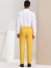 Flat Front Plaid Print Business Checked Dress Pants