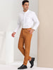 Flat Front Plaid Print Business Checked Dress Pants