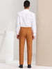 Flat Front Plaid Print Business Checked Dress Pants