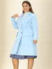 Plus Size Notched Lapel Double Breasted Winter Long Coat