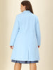 Plus Size Notched Lapel Double Breasted Winter Long Coat