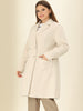 Plus Size Notched Lapel Double Breasted Winter Long Coat