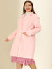 Plus Size Notched Lapel Double Breasted Winter Long Coat