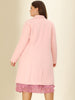 Plus Size Notched Lapel Double Breasted Winter Long Coat