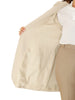 Knit X Line Peaked Lapel Long Sleeve Coat