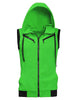 Kangaroo Pocket Zip Up Drawstring Hooded Vest