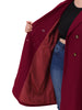 Knit X Line Notched Lapel Long Sleeve Coat