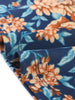 Floral Printed Cap Sleeve V-neck Plus Size Dress