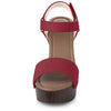 Perphy Platform Slingback High Heel Chunky Heels Sandals