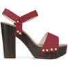 Perphy Platform Slingback High Heel Chunky Heels Sandals