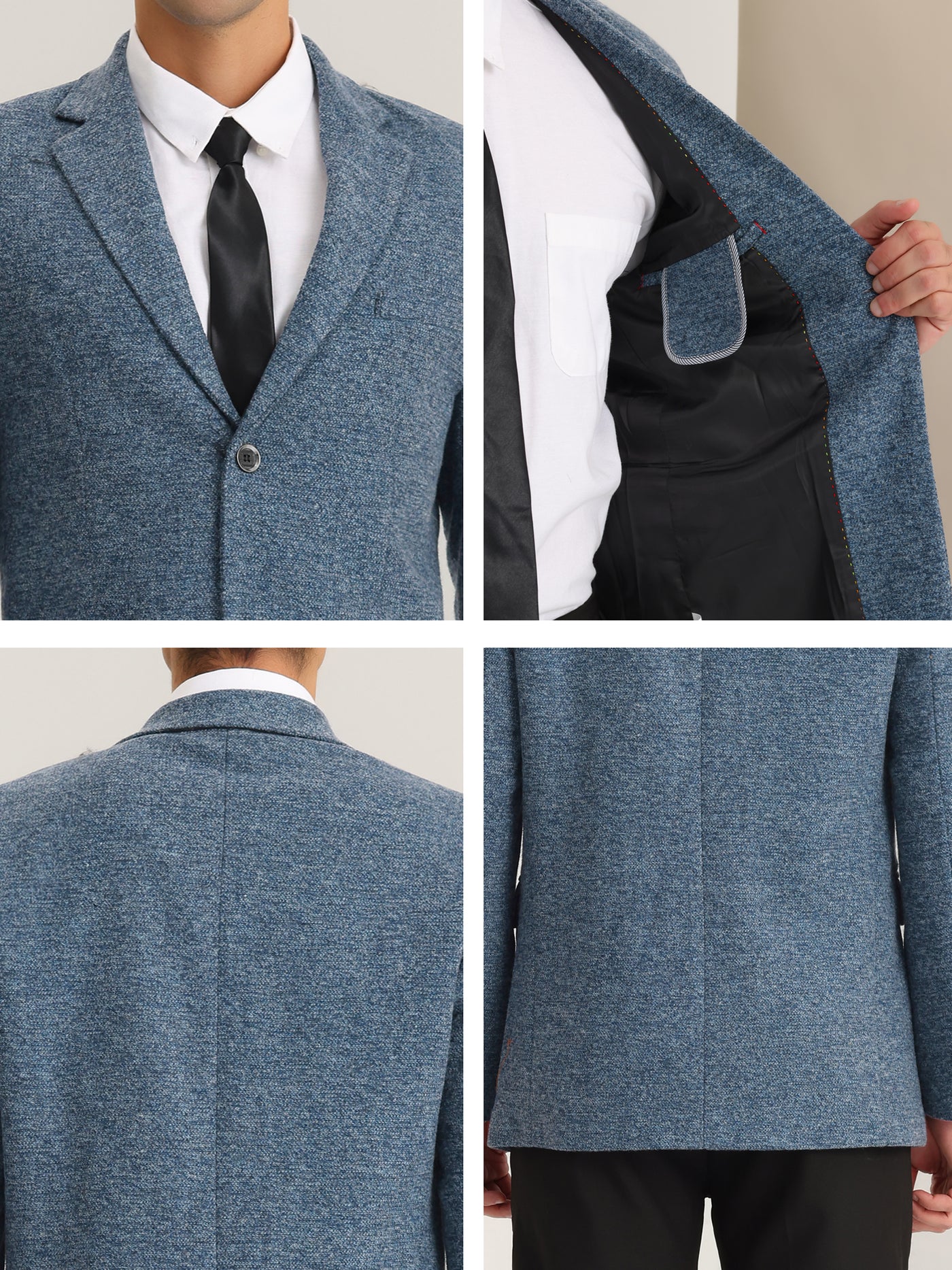 Bublédon Men's Prom Sports Coat Slim Fit 2 Button Jacket Blazers