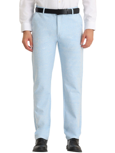 Men's Dress Pants Classic Fit Lightweight Comfort Flat Front Trousers