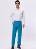 Classic Solid Color Mid Rise Full Length Dress Pants