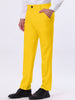 Classic Solid Color Mid Rise Full Length Dress Pants