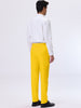 Classic Solid Color Mid Rise Full Length Dress Pants