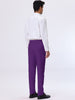 Classic Solid Color Mid Rise Full Length Dress Pants