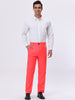 Classic Solid Color Mid Rise Full Length Dress Pants